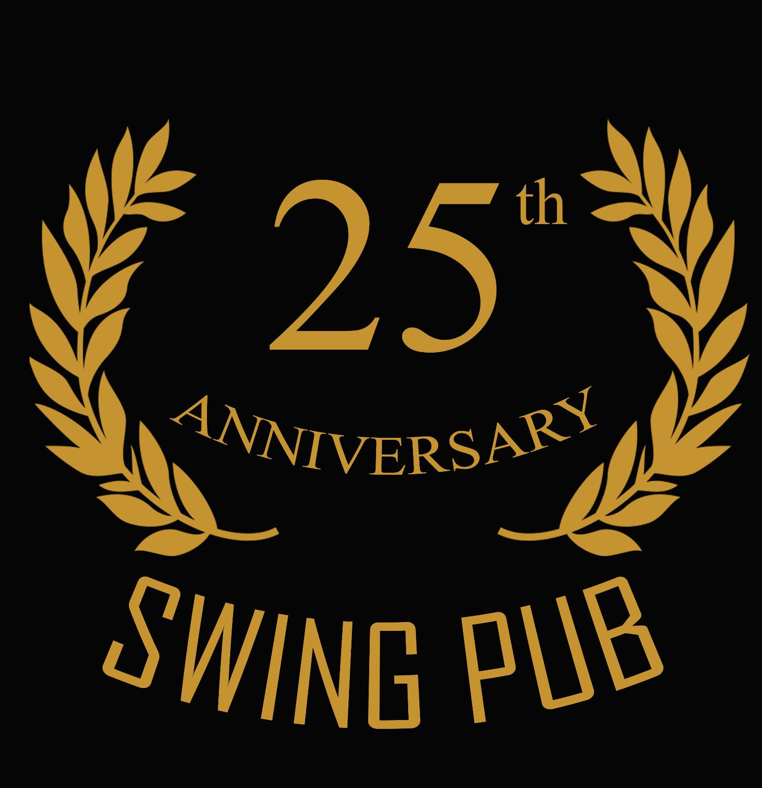 Logo 25° anniversario dello Swing Pub